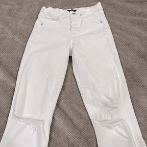 Veronica Beard distressed skinny ankle jeans, size 25/0